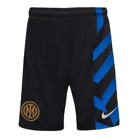 Shorts Inter de Milão I 24/25 - Masculino Nike - Preto com detalhes em azul