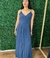 Vestido longo alça regulável - comprar online