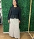 Blusa de Chifron decote em V botões frontais