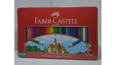Lápiz escolar lata roja x36 FABER CASTELL