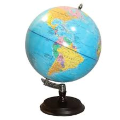 Globo Terráqueo 30cm diámetro B/madera Celeste Elbrus - comprar online