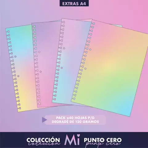 Repuestos A4 Degrade punto guia x40hjs Mi Colección Punto Cero
