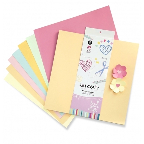 Papel para scrap 30x30 160gr Pastel IBICRAFT