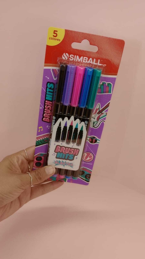 Marcador punta pincel Electro x5 SIMBALL