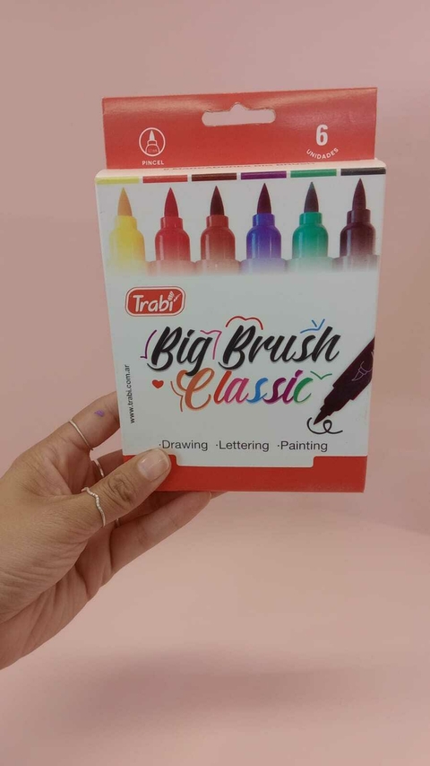 Marcador Big Brush x6 clásico TRABI