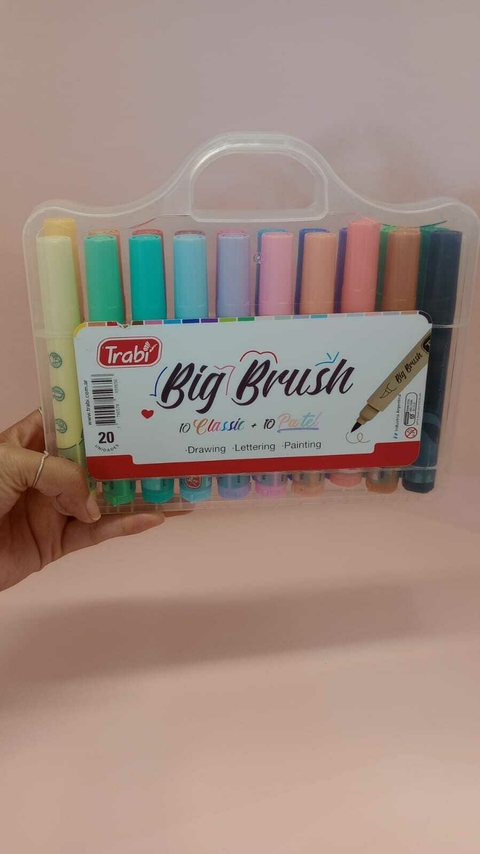 Marcador Big Brush Valija x20 TRABI