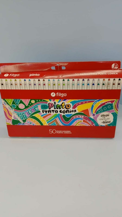 Marcador punta cónica x50 FILGO