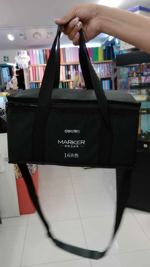 Marcador doble punta Permanente x168 DELI