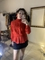 Blusa Vintage vermelha