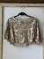 Cropped paetê dourado - comprar online