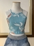 Top azul frente única - comprar online
