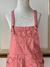 Jardineira Jeans rosa - comprar online