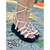 Sandalia Flatform Tratorada Amarração Corda 29801 Juta (Off-White) - comprar online