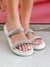 Sandália Papete Glam Palmilha Anatômica 17050 - Off white