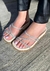 Sandália Papete Brilho 23329 - Off white