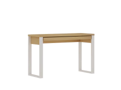 Escrivaninha para Escritório 120 cm 1 Gaveta Taurus Freijó/Branco - comprar online