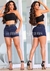 Short Jeans Feminino Bolso Embutido - SH455-02 - loja online