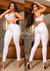 Calça Jeans Feminina Premium Colors Branca Collection - C563-03 na internet