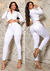 Imagem do Calça Jeans Feminina Cós Duplo Colors Collection - Branco