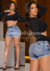 Imagem do Short Saia Jeans Feminina Premium Collection - SS445-01
