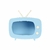 Televisão Decorativo Azul Bebê Tipo-A 1un