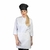 Chapeu Chef Unissex Preto 30x20cm 1un