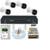 Kit 4 Cameras HD 500GB Completo Intelbras Cftv - comprar online