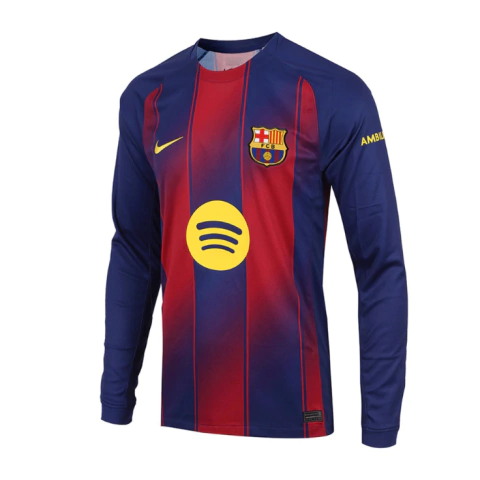 Camisa Manga longa Barcelona I 25/26 Torcedor Nike Masculina - Grená