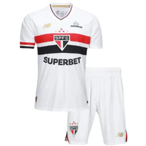 Kit Infantil São Paulo I 25/26 New Balance - Branca