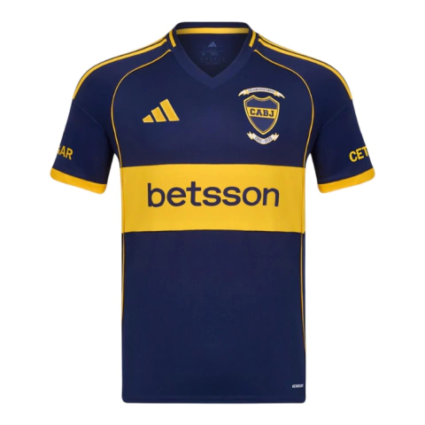 Camisa do Boca Juniors I 25/26 Torcedor Adidas Masculina - Azul e Amarelo - comprar online
