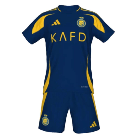 Kit Infantil Al Nassr II 24/25 Adidas - Azul e amarela - comprar online