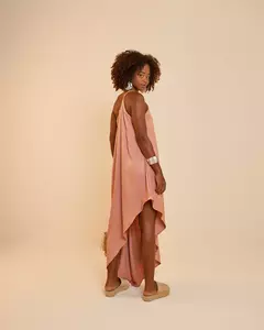 Vestido Acetinado Maíra Rose - comprar online