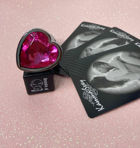 Plug Anal Coração Rosa (Tamanho P)