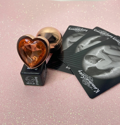 Plug Anal Rosê Coração (tamanho M)