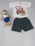 Conjunto Infantil Masculino com Manga e Short Liso - comprar online