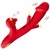Vibrador com estimulador de clitóris, vibração e tapa