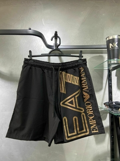 Bermuda Elastano EA7 Gold PRETO