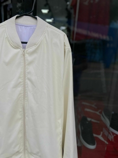 Jaqueta de couro padrão Zara OFFWHITE na internet