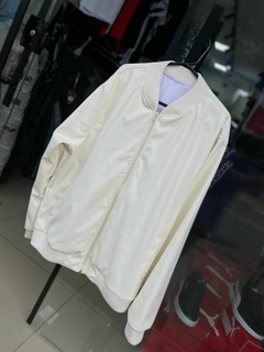 Jaqueta de couro padrão Zara OFFWHITE - comprar online