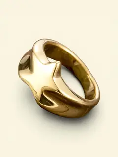 anillo presagio dorado