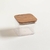 Recipiente de acrílico tapa de madera 500ml en internet