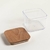 Recipiente de acrílico tapa de madera 500ml - comprar online