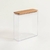 Recipiente de acrílico tapa de madera 2400ml - comprar online