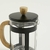 Cafetera de vidrio con embolo blanca 800ml - Baklo