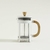 Cafetera de vidrio con embolo blanca 800ml en internet