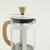 Cafetera de vidrio con embolo blanca 800ml