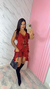 Conjunto boho chic na internet