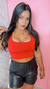 Cropped tecido duplo - loja online
