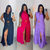 Vestido longo botões