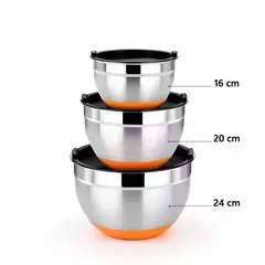Bowl de acero inoxidable 16 cm BRA Efficient - comprar online